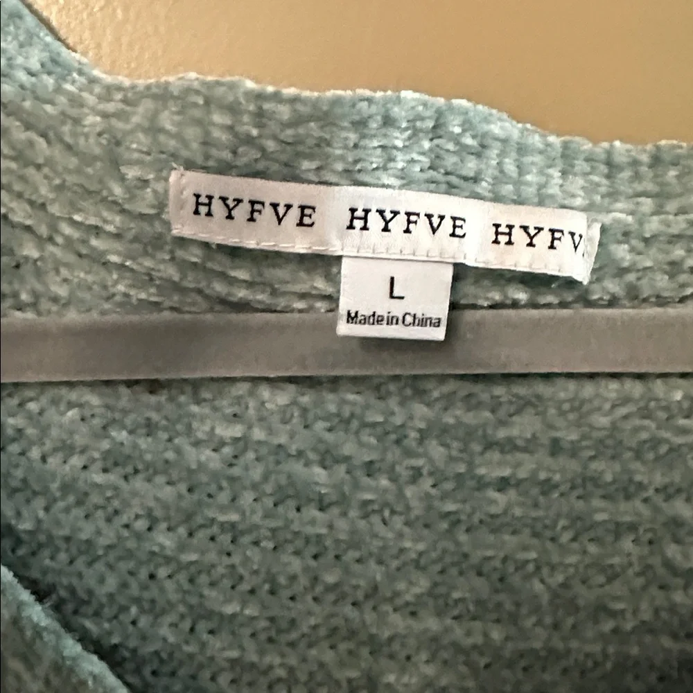 HYFVE Textured Knit Sweater in Soft Blue - Picture 2 of 4